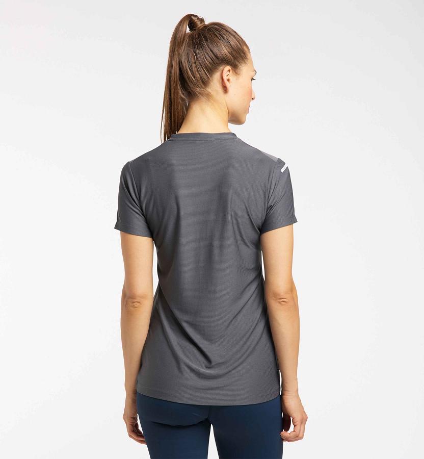 Haglöfs Womens L.I.M Tech T-Shirt Black New Zealand 20937FXKW